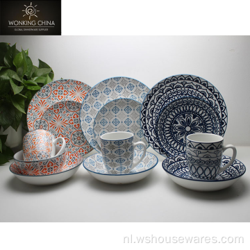 Hot Selling Nieuwe stijl Servies Applique Ceramic Servies